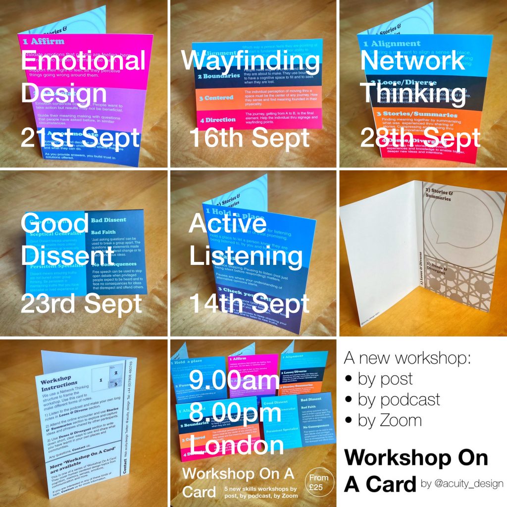 Workshop On A Card – Acuity Design