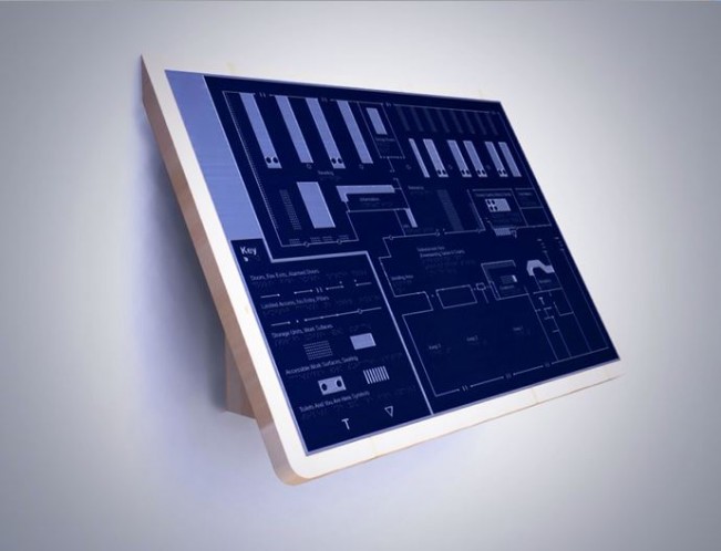 Tactile map at The Keep