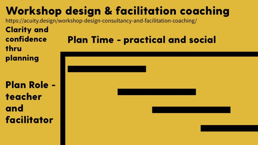 diagram of planning time and planning roles to provide a structure 