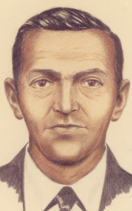 Rough but visually recognisable image of man's face, his hairstyle and features.